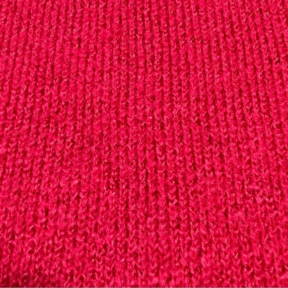 ADRIENNE VITTANINI Red Open Front Shawl Neckline Cardigan Sweater Jacket Size XL - Picture 16 of 16